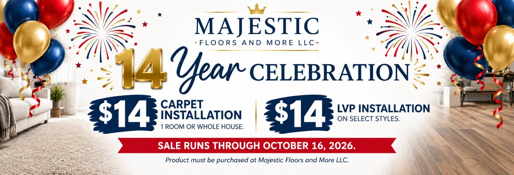 DESKTOP - Majestic Floors 14th Anniversary Sale