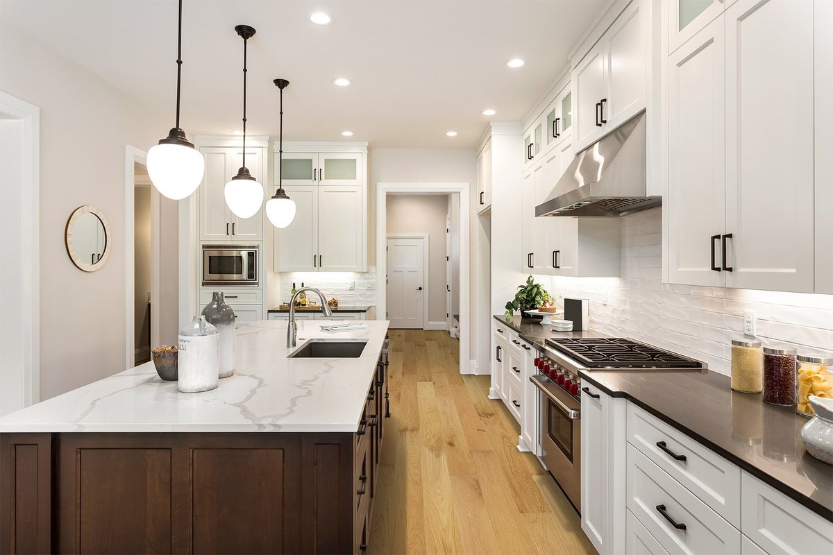 Arbor Seal Waterproof Harwood Flooring in a Waunakee, WI kitchen