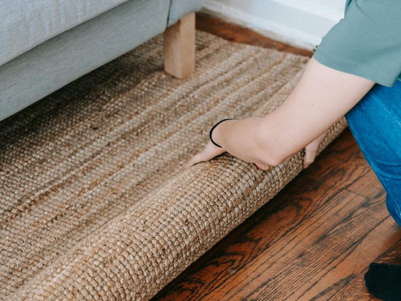 Custom area rug binding service finishing rug edges for durability and a clean professional look